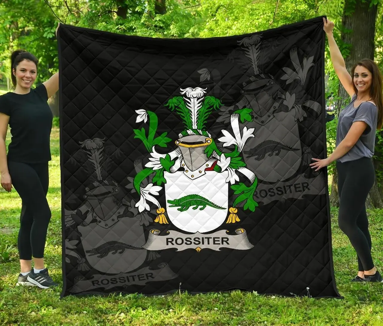 Rossiter Ireland Irish Family Crest JFJ12053 3D Customized Quilt 2707 and Home Decor