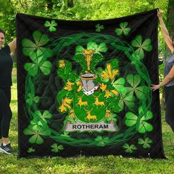 Rotheram Ireland Irish Celtic Shamrock Knot Circle JFJ12064 3D Customized Quilt 2707 and Home Decor
