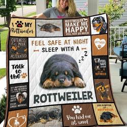 Rottweile Quilt Blanket Dhc03011041Dd and Home Decor