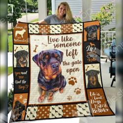 Rottweiler CB V1 3D Customized Quilt and Home Decor