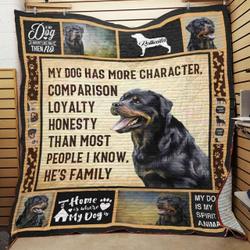 Rottweiler Dog JFJ12066 3D Customized Quilt 2707 and Home Decor