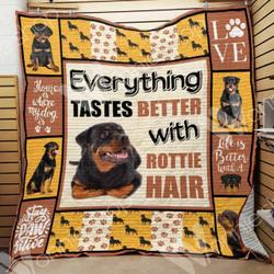 Rottweiler Dog Quilt Pch and Home Decor