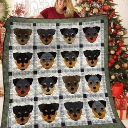 Rottweiler JFJ12076 3D Customized Quilt 2707 and Home Decor