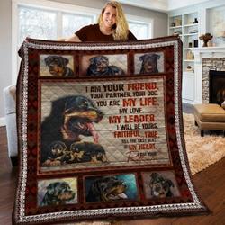 Rottweiler JFJ12094 3D Customized Quilt 2707 and Home Decor