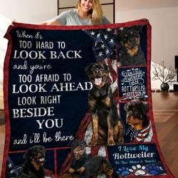 Rottweiler Quilt Blanket C9B090602Hd and Home Decor