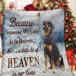 Rottweiler Quilt Blanket and Home Decor