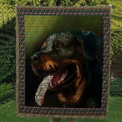Rottweiler Quilt Tdhdu and Home Decor