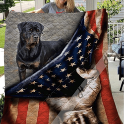 Rottweiler Ta 03012012 Awesome LKI192 3D Customized Quilt and Home Decor