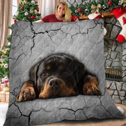 Rottweiler The Lovers X0601 3D Customized Quilt and Home Decor