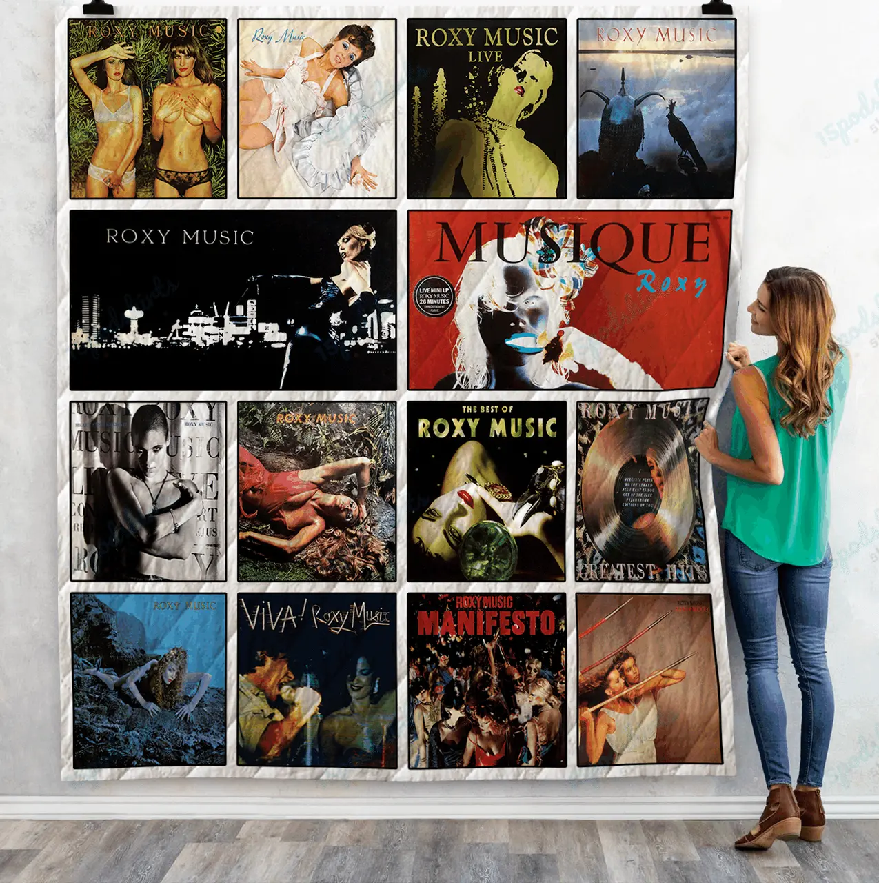Roxy Music Albums Quilt Blanket 01 and Home Decor