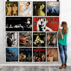 Roxy Music Albums Quilt Blanket 01 and Home Decor