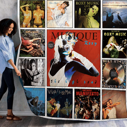 Roxy Music Albums Quilt Blanket 02 and Home Decor