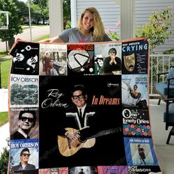 Roy Orbison In Dreams Quilt Blanket Great Customized Blanket Gifts For Birthday Christmas Thanksgiving and Home Decor