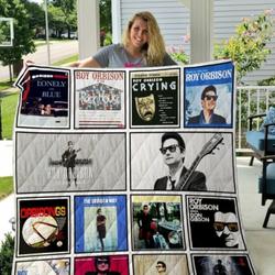 Roy Orbison Quilt Blanket and Home Decor
