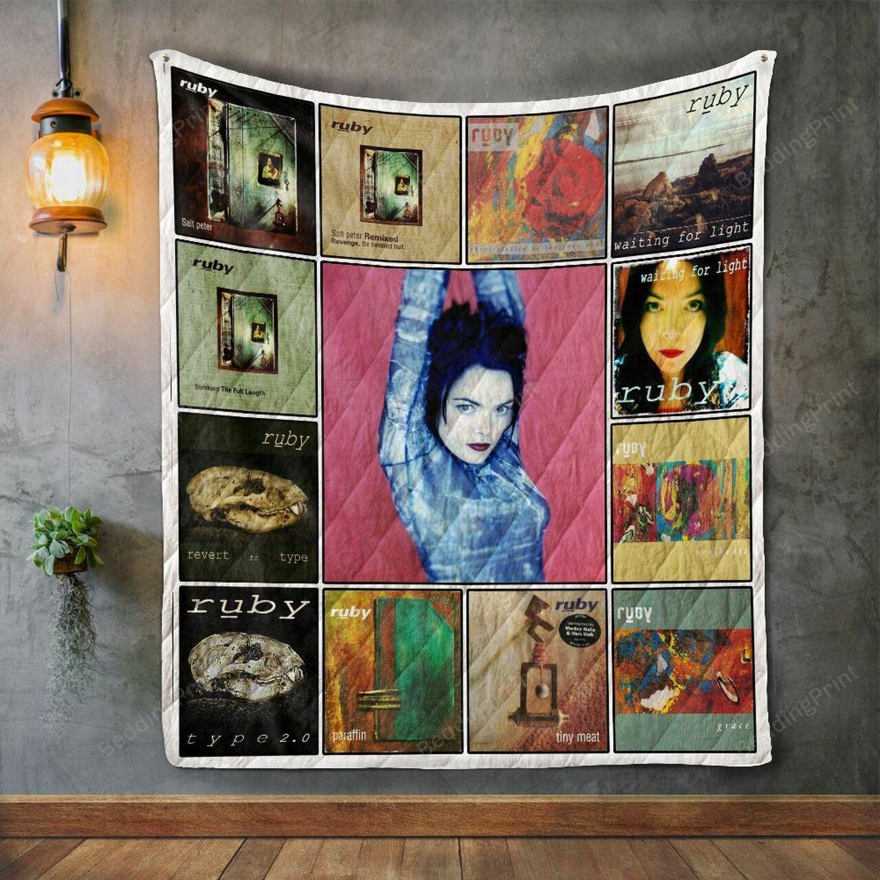 Ruby Album Covers Quilt Blanket and Home Decor