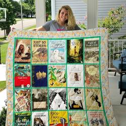 Rudyard Kipling Books Quilt Blanket and Home Decor