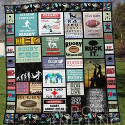 Rugby 2 Blanket Th1307 Quilt and Home Decor
