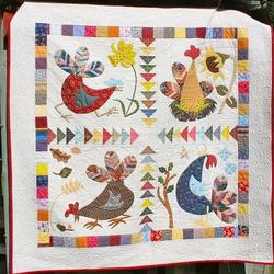 Running Chicken Clm240647 Quilt Blanket and Home Decor