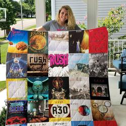 Rush 2 Quilt Blanket and Home Decor