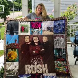 Rush Albums Cover Poster Quilt and Home Decor