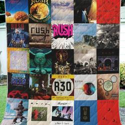 Rush Band Album Covers All Season Plus Size Quilt Blanket and Home Decor