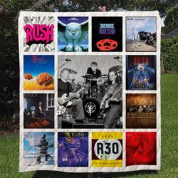 Rush Band Quilt Blanket and Home Decor