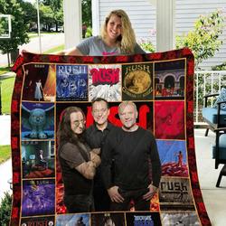 Rush Canadian Rock Band Quilt Blanket - Best Gift For RushS Fans and Home Decor