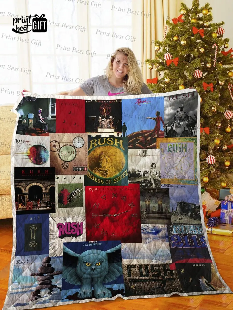 Rush Cover Poster Quilt Blanket Ver 5 and Home Decor