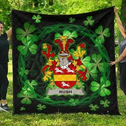 Rush Ireland Irish Celtic Shamrock Knot Circle JFJ12142 3D Customized Quilt 2707 and Home Decor