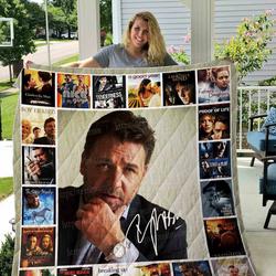 Russell Crowe Quilt Blanket 01 and Home Decor