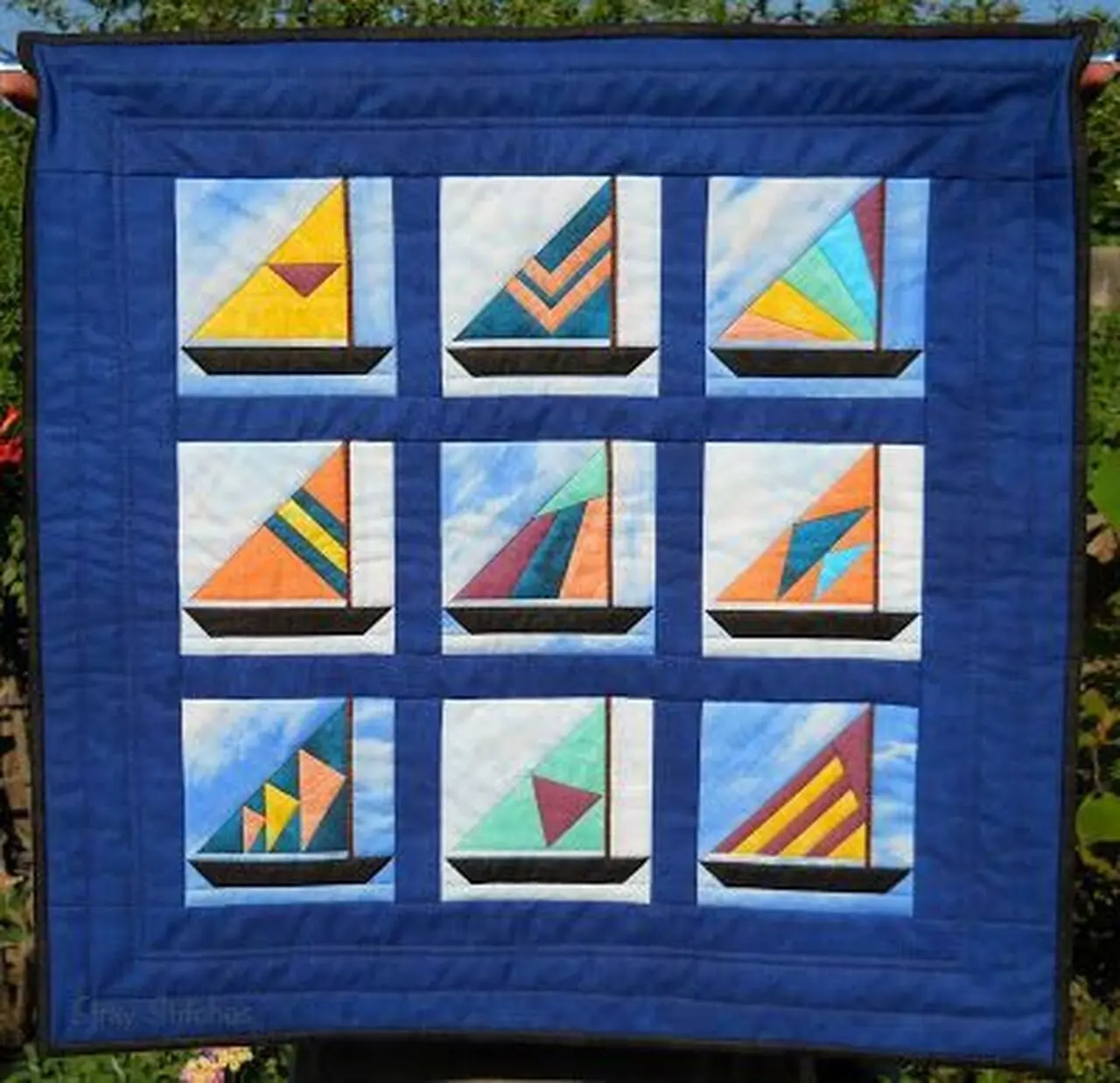 Sailboat Cla1110455Q Quilt Blanket and Home Decor