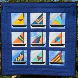 Sailboat Cla1110455Q Quilt Blanket and Home Decor