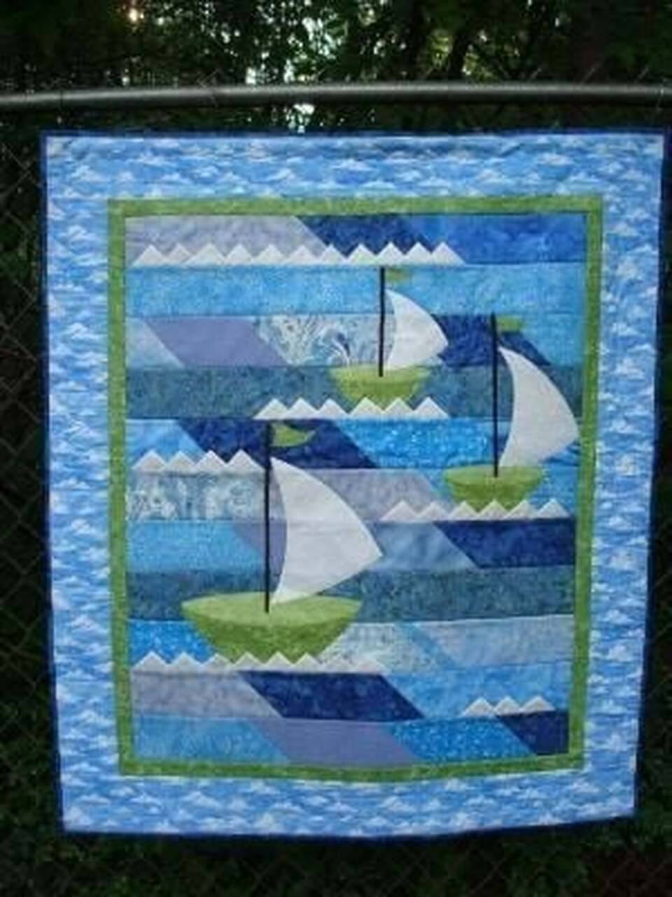Sailboat Clp040738 Quilt Blanket and Home Decor