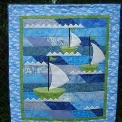 Sailboat Clp040738 Quilt Blanket and Home Decor
