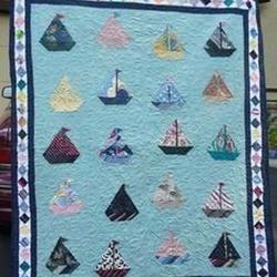 Sailboat Hur Quilt lm and Home Decor