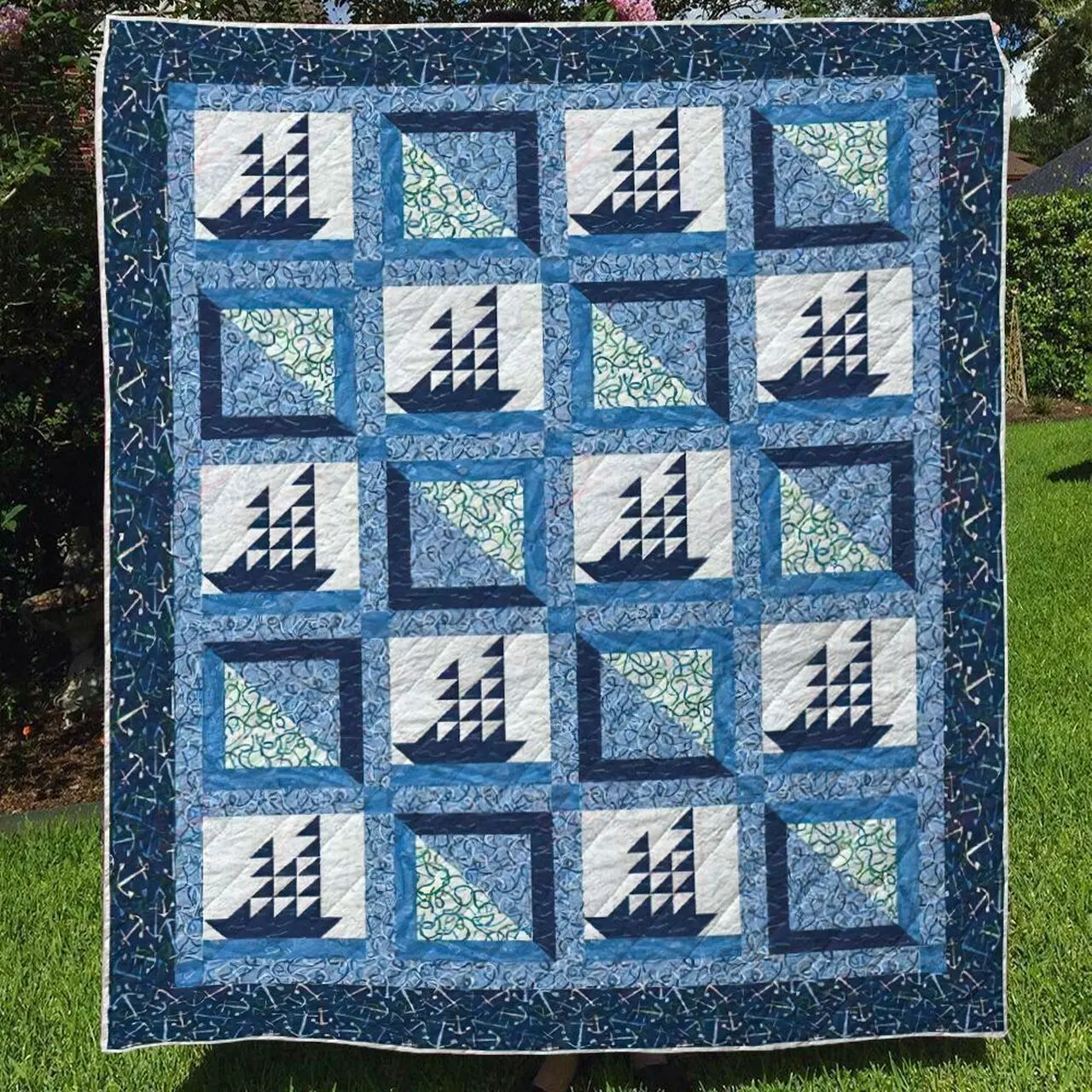 Sailing TH2509462CL Quilt Blanket and Home Decor