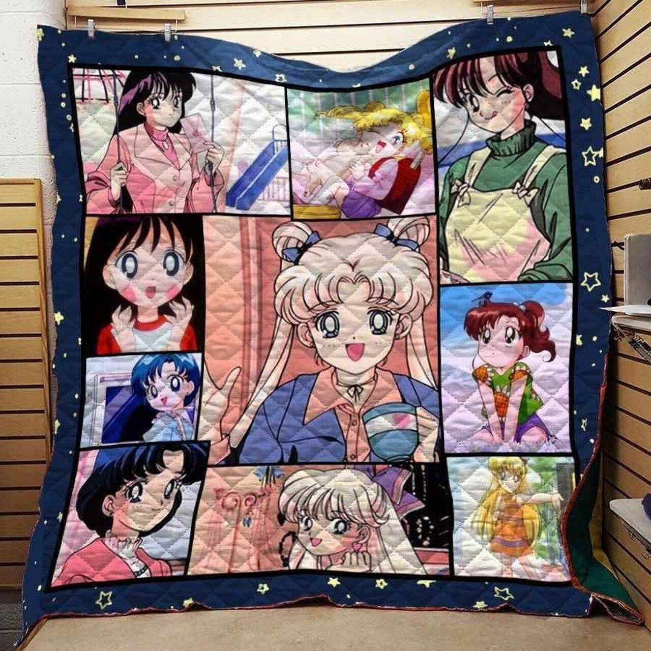 Sailor Moon Scout Evolution Blanket Th0509 Quilt and Home Decor