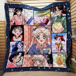 Sailor Moon Scout Evolution Blanket Th0509 Quilt and Home Decor
