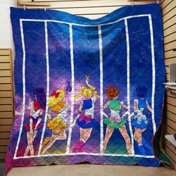Sailor Moon Scout Stars Back Blanket Th0509 Quilt and Home Decor