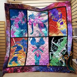 Sailor Moon Transformation Galaxy Border Blanket TH0509 Quilt and Home Decor