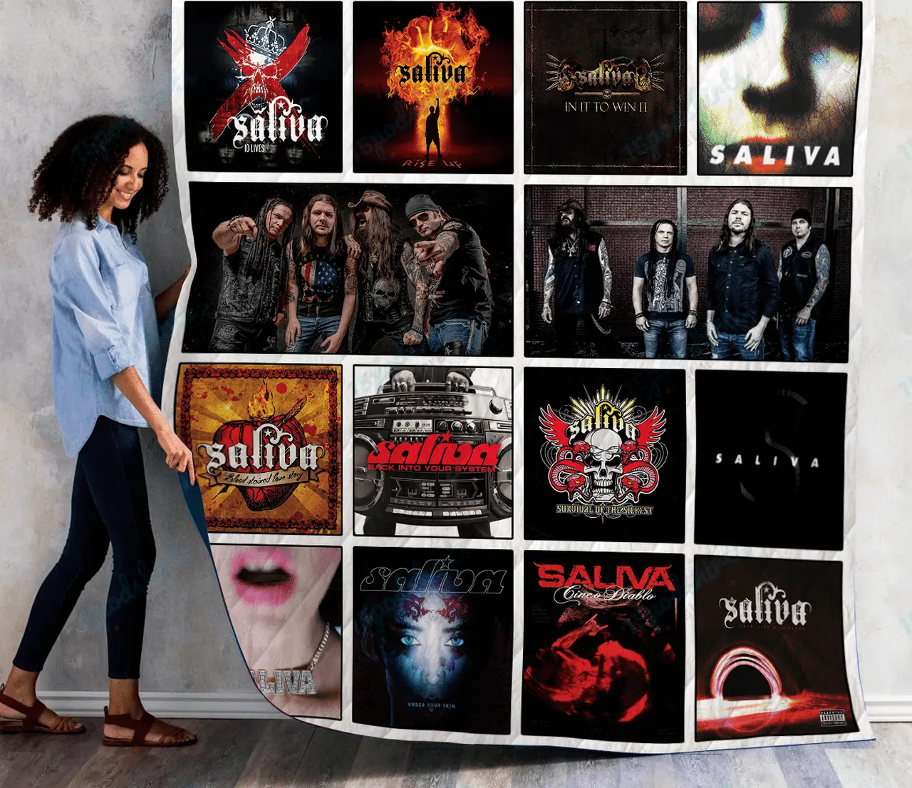 Saliva Albums Quilt Blanket Ver14 and Home Decor