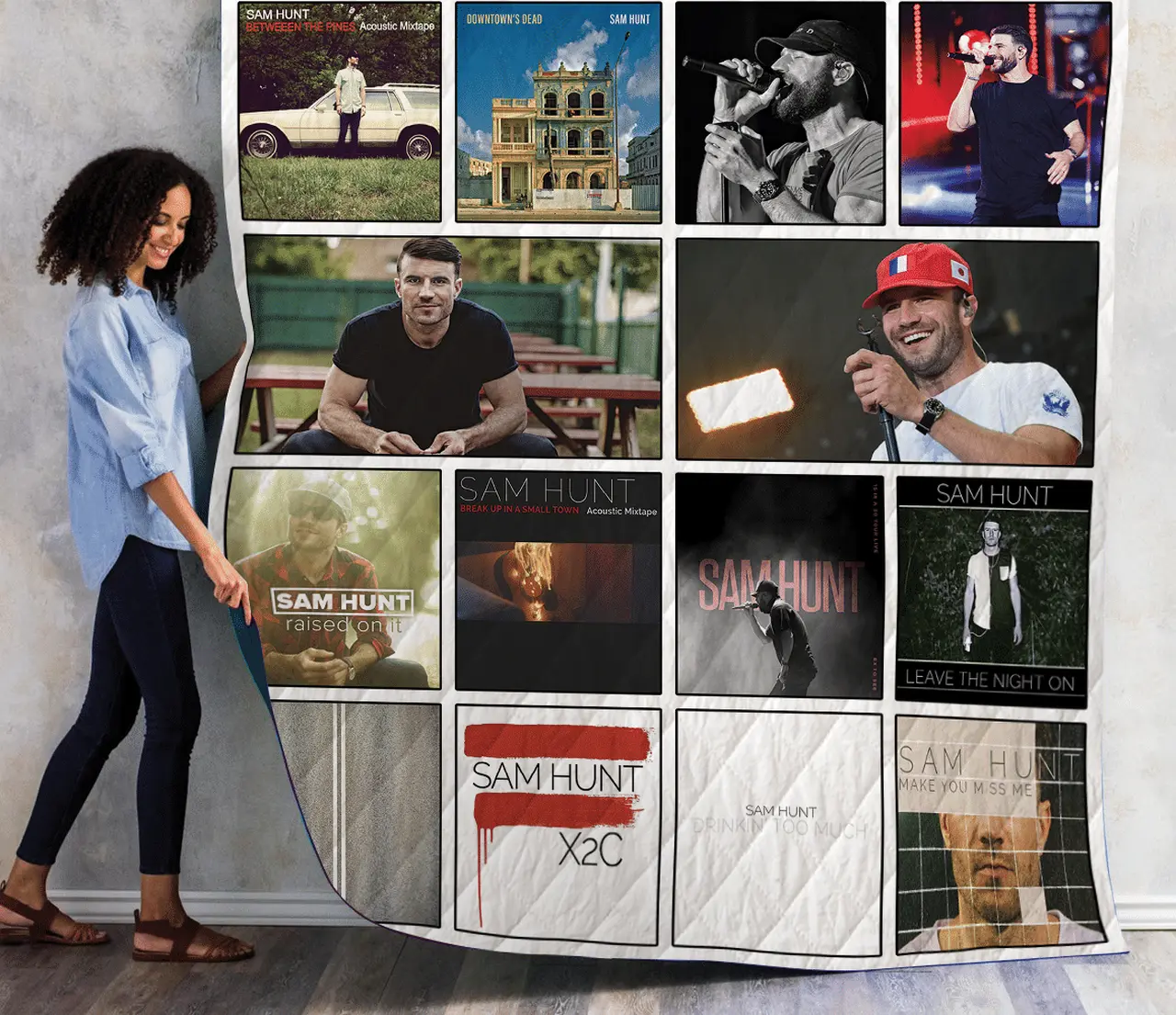 Sam Hunt Albums Quilt Blanket 01 and Home Decor