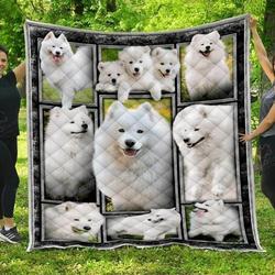Samoyed Cute SQ2 3D Customized Quilt and Home Decor