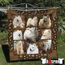 Samoyed Dog Quilt Tdhpj and Home Decor