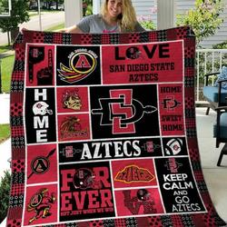 San Diego State Aztecs Quilt Blanket B080619  Quilt and Home Decor
