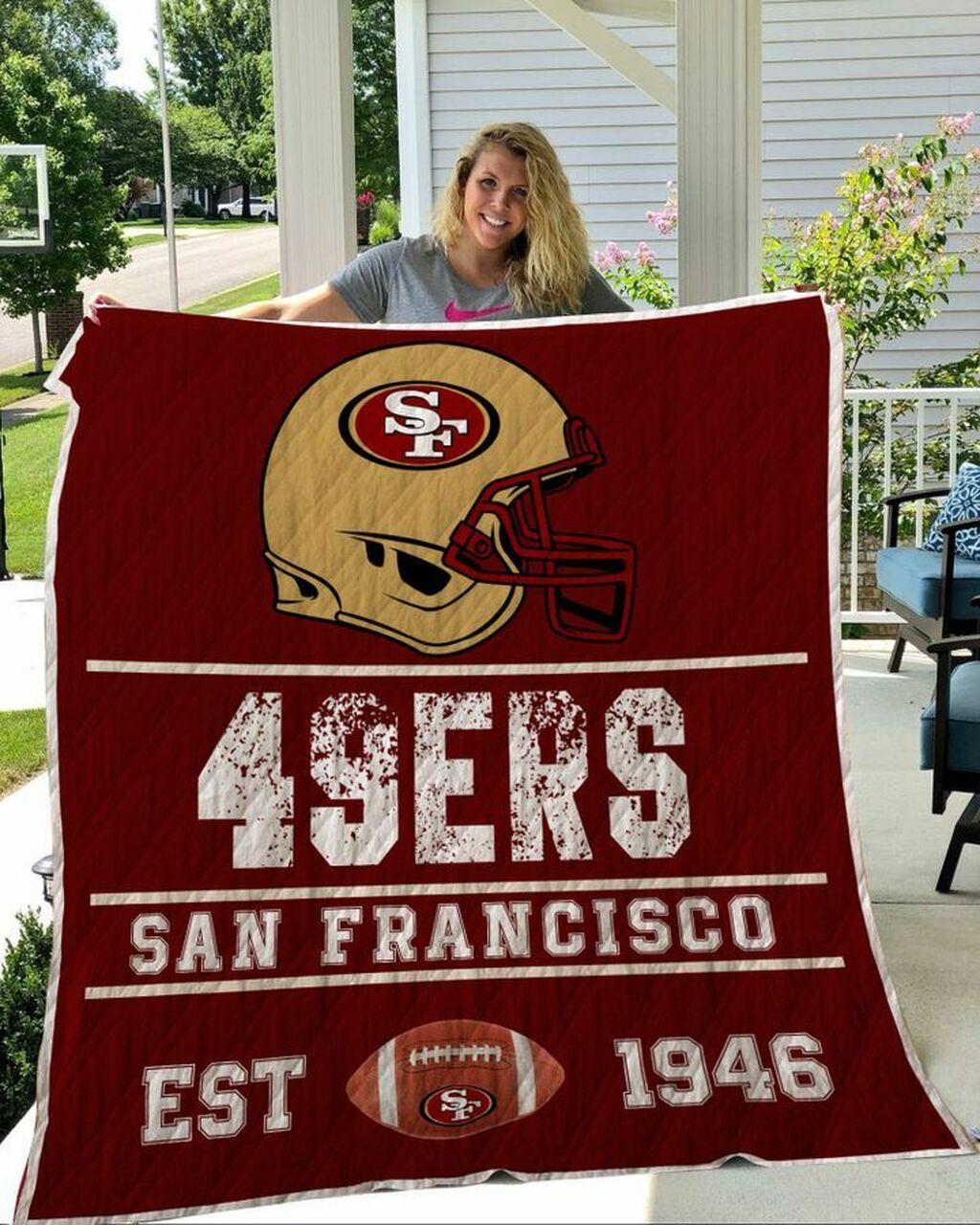San Francisco 49Ers Est 1946 Quilt Blanket Bs294 and Home Decor