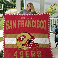 San Francisco 49Ers Quilt Blanket 07 and Home Decor
