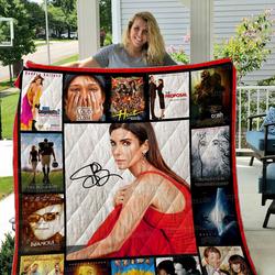 Sandra Bullock Quilt Blanket 01 and Home Decor