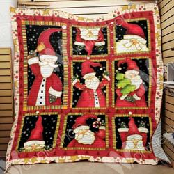 Santa Christmas Hur Quilt Cysind and Home Decor