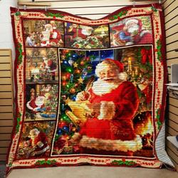 Santa Christmas JFJ12221 3D Customized Quilt 2707 and Home Decor